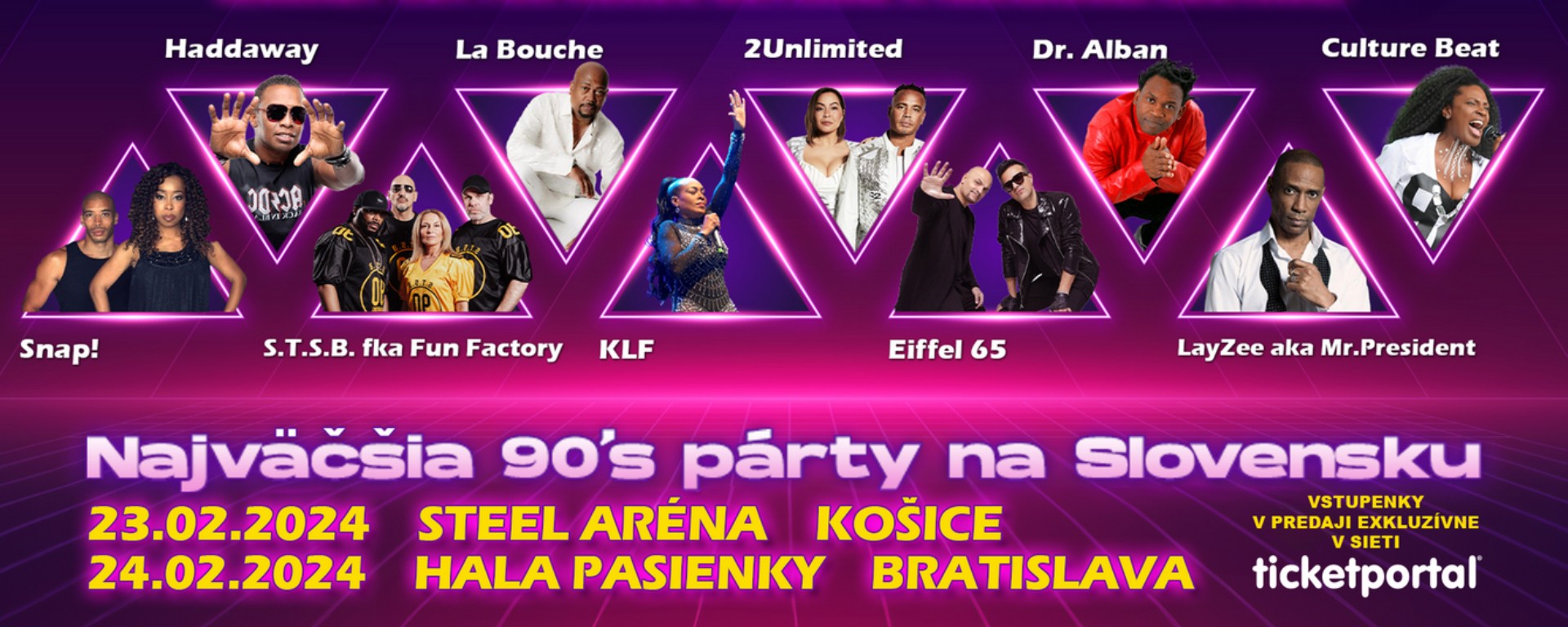 Cez víkend zasiahne Slovensko horúčka 90-tych rokov, pozrite si lineup koncertov v Košiciach a v Bratislave!