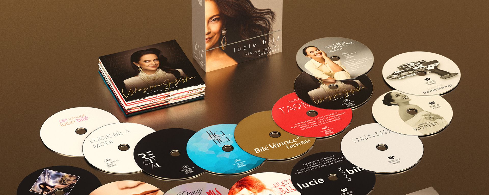 Mimoriadna osobnosť Lucie Bílej prvýkrát v kompletnej albumovej kolekcii na 17 CD.